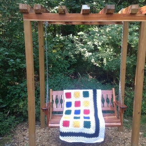 Primary Colors Granny Square Afghan