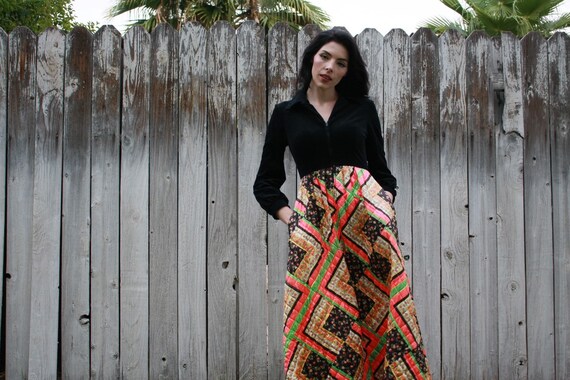 Psychedelic evelyn pearson 60s 70s vintage velvet