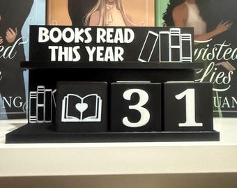Books Read This Year / Book Count Tracker Display