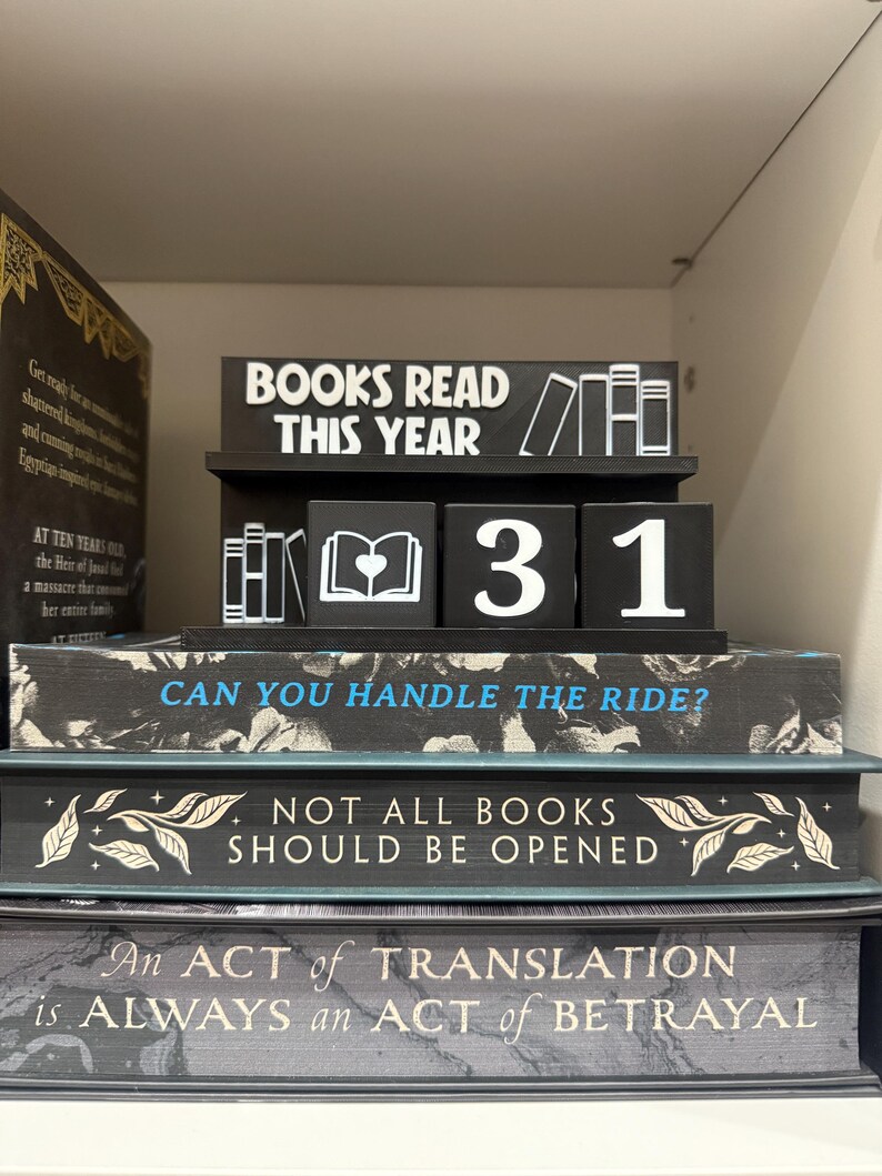 Books Read This Year / Book Count Tracker Display - Etsy