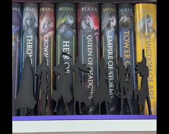 3D Printed Throne of Glass  Silhouette Display / Book Display / Bookish Decor /  SJM