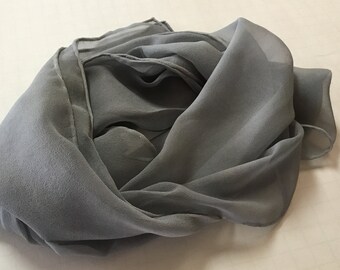 Platinum Silk Chiffon Scarves or Fabric - Low Shipping - Great for felting
