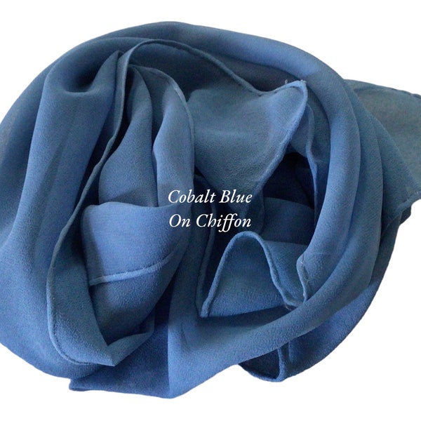 Cobalt Blue Scarf Etsy