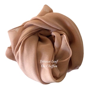 Tobacco Silk Scarf