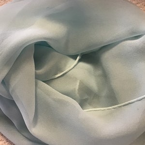 Pañuelos de seda azul claro o gasa de gasa - Precio por tamaño - Envío económico