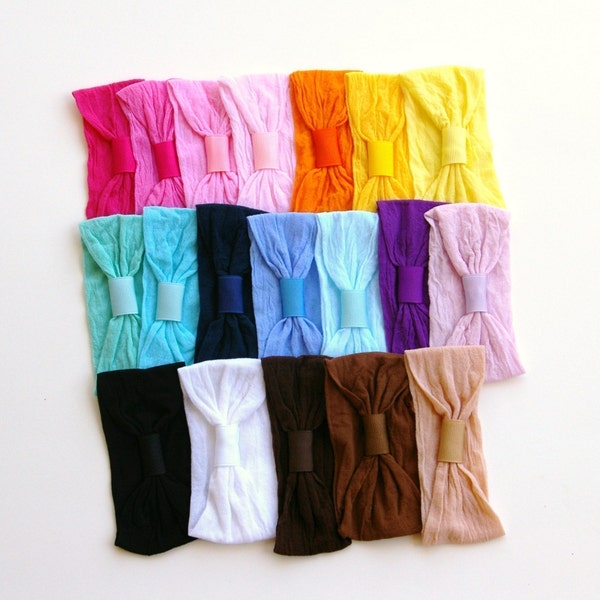 Interchangeable Nylon Headband of Choice 19 to Choose From Perfect for Flowers and Bows FREE SHIPPING ON ALL ADDITIONAL ITEMS