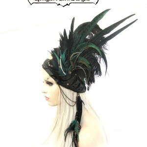 Feather Headpiece, Tribal Plumes,Festival head wear, Feather Headband,Feathered Bohemian, Rara Avis Collection by Renegade Icon Designs