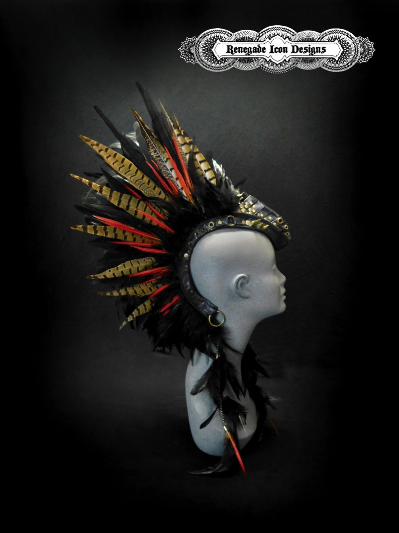 feather mohawk headpiece