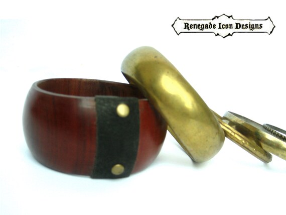 Vintage Bangle stack, Vintage Brass bangles, Gyps… - image 3