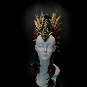 feather mohawk headpiece