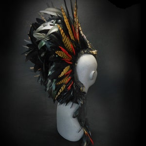 feather mohawk headpiece