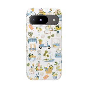 Italian Summer Phone Case Summer Coastal Phone Case Amalfi Italy Lemons Italian Summer iPhone Case iPhone 16 Samsung Google Pixel Tough Case image 8