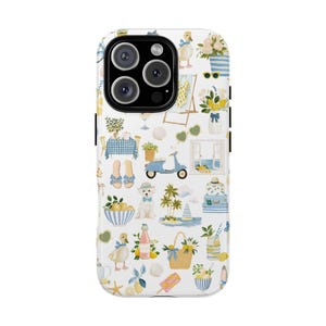 Italian Summer Phone Case Summer Coastal Phone Case Amalfi Italy Lemons Italian Summer iPhone Case iPhone 16 Samsung Google Pixel Tough Case image 4