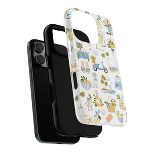 Italian Summer Phone Case Summer Coastal Phone Case Amalfi Italy Lemons Italian Summer iPhone Case iPhone 16 Samsung Google Pixel Tough Case image 5
