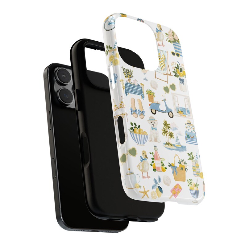 Italian Summer Phone Case Summer Coastal Phone Case Amalfi Italy Lemons Italian Summer iPhone Case iPhone 16 Samsung Google Pixel Tough Case image 5