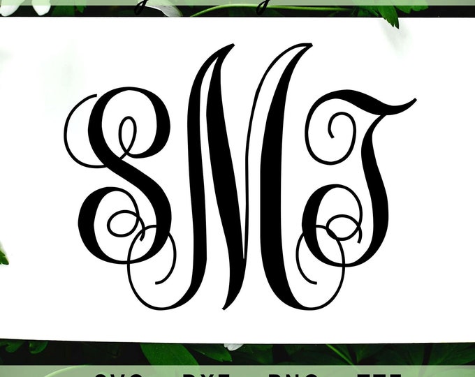 Fancy Monogram SVG, Fancy Monogram Font, Fancy Monogram Cricut, Fancy ...