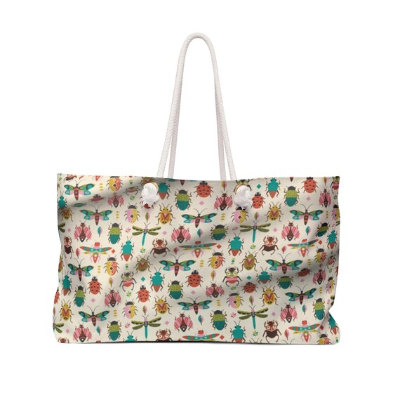 Chick Bug Print Weekender Bag | Cute Insect Pattern