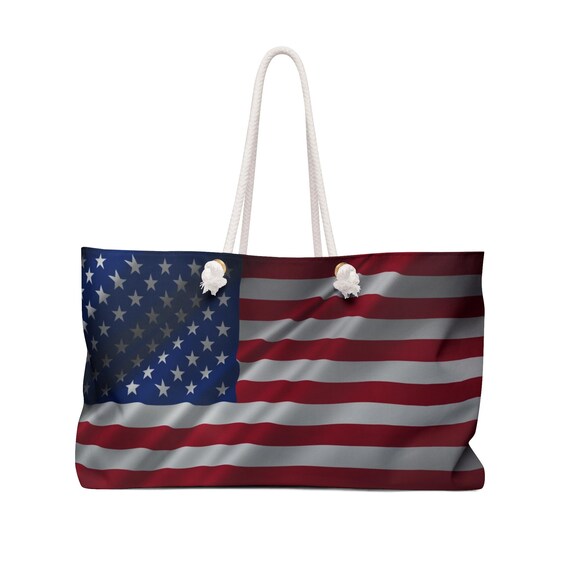 American Flag Weekender Bag | Stars and Stripes Patriotic Tote