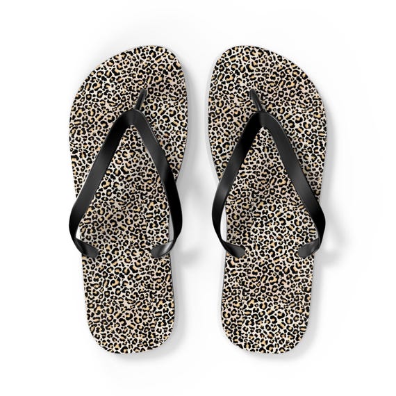 Leopar Print Flip Flops