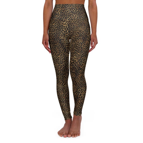 Stylish High Waisted Yoga Leggings, Animal Print Activewear, Fitness Leggings, Workout Leggings, Yoga Pants for Women, Cute Gym Outfit