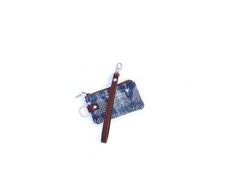 Western Mini Wristlet, Pocket Purse, Key Ring Wallet