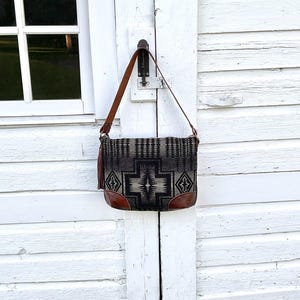 Slouch Purse Shoulder Bag Made With Pendleton Wool & Leather bild 14