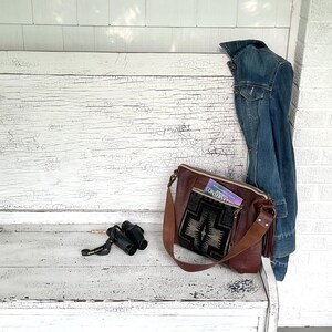 Slouch Purse Shoulder Bag Made With Pendleton Wool & Leather bild 17