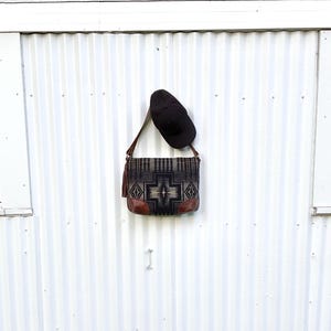 Slouch Purse Shoulder Bag Made With Pendleton Wool & Leather bild 16