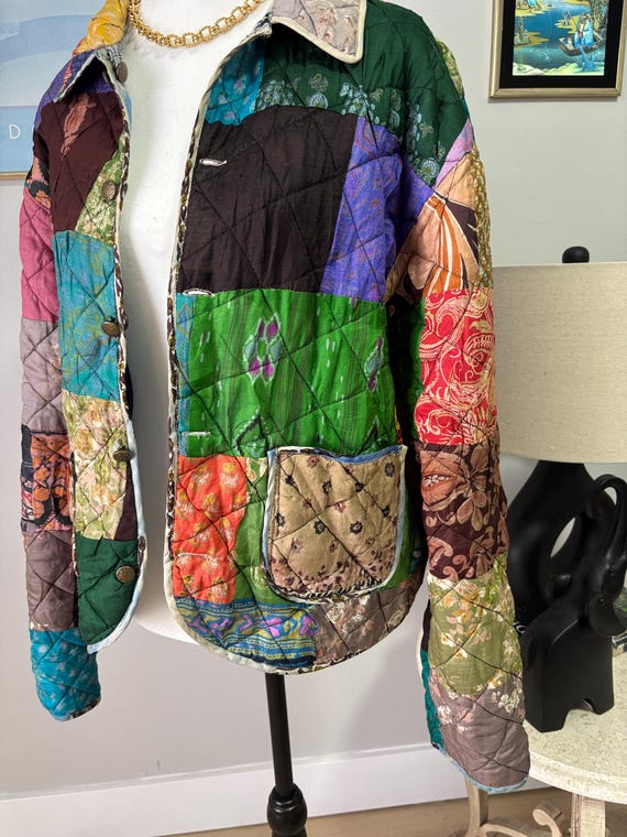 Unique Vintage Reversible Double Patch Jacket - image 4