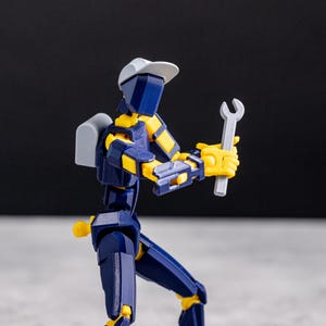 Dummy 13 - Action Accessory Kit for 8" figure. Add fun tools and Accessories to your Fully Customizable, Posable 3D Printed Action Figure