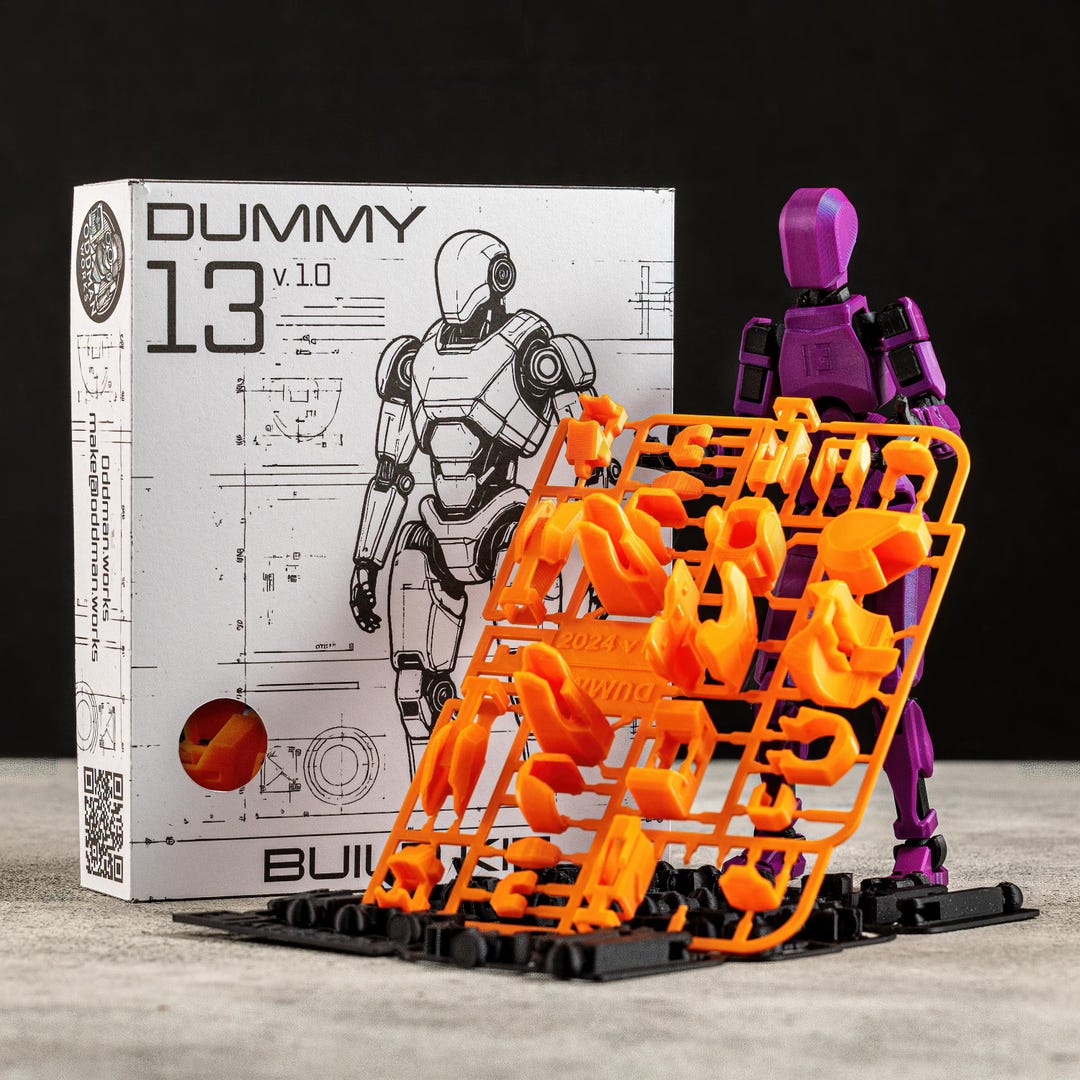 Dummy 13 the Fully Customizable, Posable 3D Printed Action Figure 8