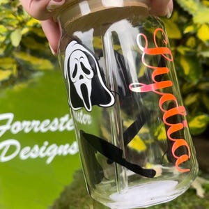 Personalised Scream Glass