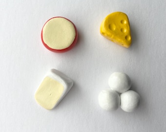 Set di magneti in argilla fatti a mano con formaggio
