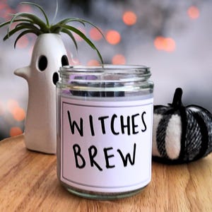WITCHES BREW - 100% Natural Soy Wax 8OZ Fall / Halloween Candle