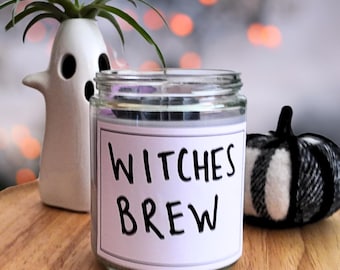 WITCHES BREW - 100% Natural Soy Wax 8OZ Fall / Halloween Candle