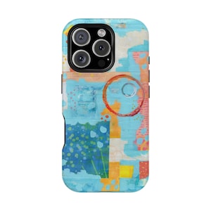 Abstract Art Collage Phone Case | Unique Art Case, Impact Resistant, Animal Lover Gift, Creative Phone Cover, Abstract Design