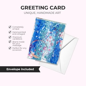 Greeting Card | Mixed Media | Collage | Artwork | Blank Card | Greeting Card