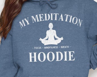 Meditation Hoodie: Unisex Zen Yoga Pullover, Mindfulness Gift