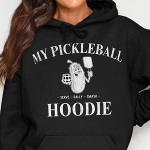Grappige Pickleball-hoodie: uniseks Serve Rally Smash-sweater