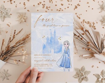 アナと雪の女王の誕生日招待状、エルサとアナの初めての誕生日