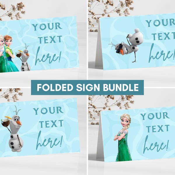 Gefrorene Pool-Party-Geburtstags-Tischdecken, Sommer-Frühlingsprinzessin Elsa Anna Olaf Einladen 2