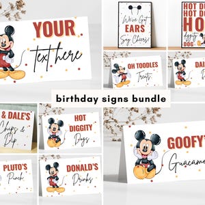 Bearbeitbar Oh Toodles Geburtstag Bundle Junge 1.2.Geburtstag Bundle Zeichen Lebensmitteletiketten Hot Diggity Hund wir haben Ohren Party oh twodles Dekor