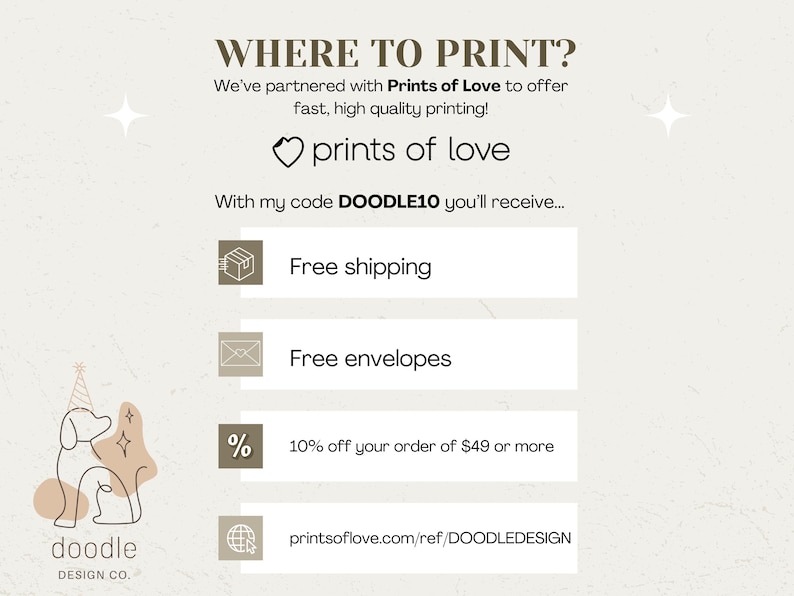 a screen shot of a website for a print shop