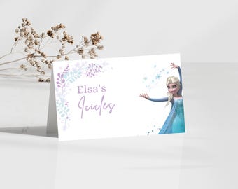 Frozen Birthday decor Signs, Princess Elsa Anna Olaf party, Frozen Decor, castle Snowflakes 2nd 3rd 4th 5th download poster food sign labels