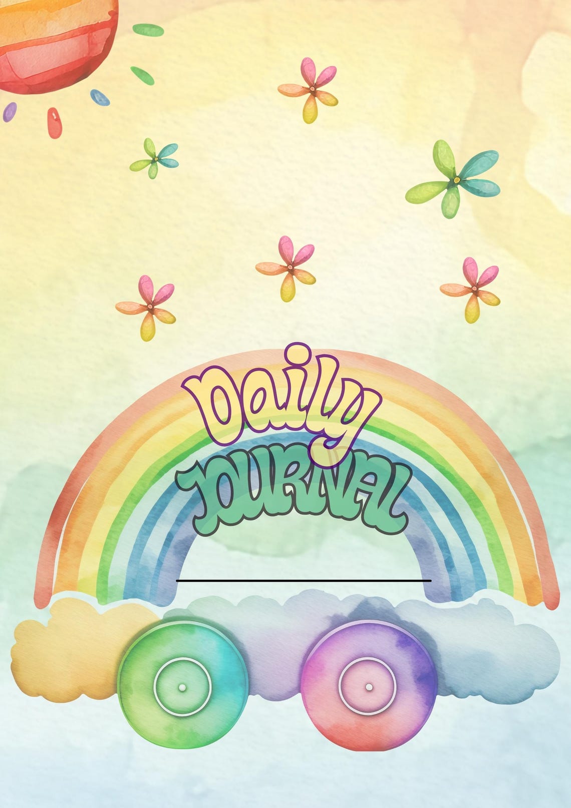 Kids Daily Journal, Printable Kids Journal, DIY Journal Pages for Kids, Diary for Children for ...
