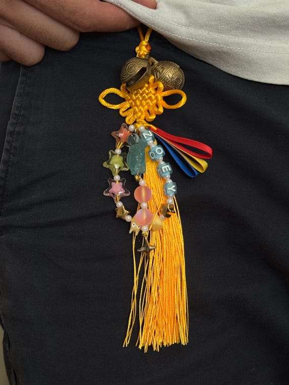 Zoey Norigae, Portachiavi Coreano Zoey, Kpop Cosplay Norigae, Nodo