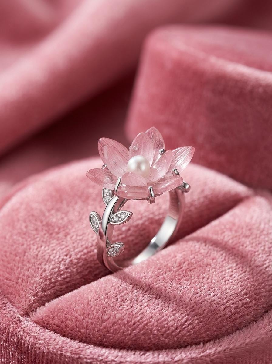 Maid Marian Flower Ring, Lady Marion Ring, Lady Marian Ring, Hood