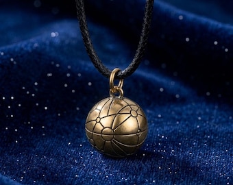 Collana con mappa del pianeta Orb, medaglione apribile con Morph all'interno