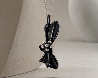 Black Dahlia Necklace, MJ Dahlia Necklace, Mary Jane Necklace, Spider Flower Gift