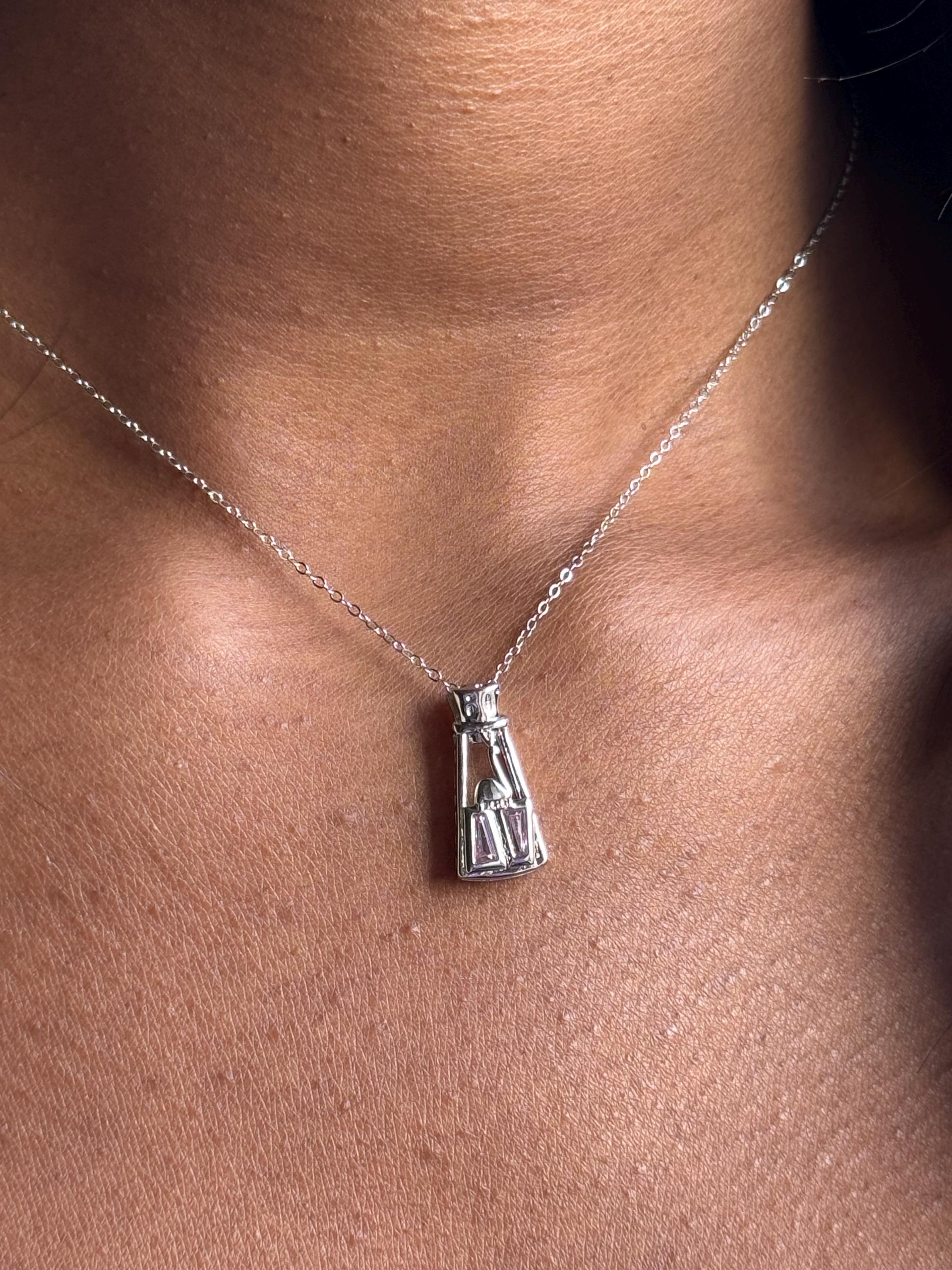 Llama Extract Poison Bottle Necklace, Poison Vial Necklace, Vial